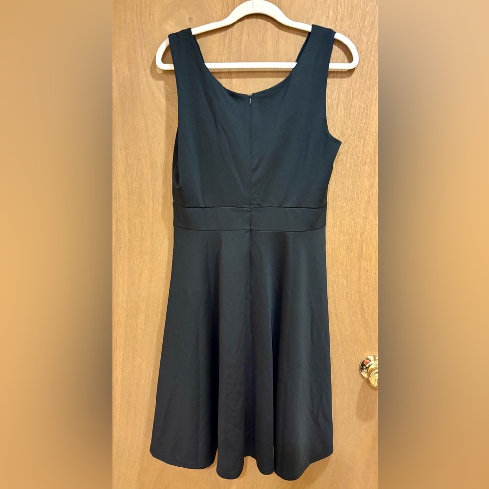 NWT Grace Karin Black Fit-and-Flare Wrap V Neck Cocktail Party Dress Large - Picture 8 of 8